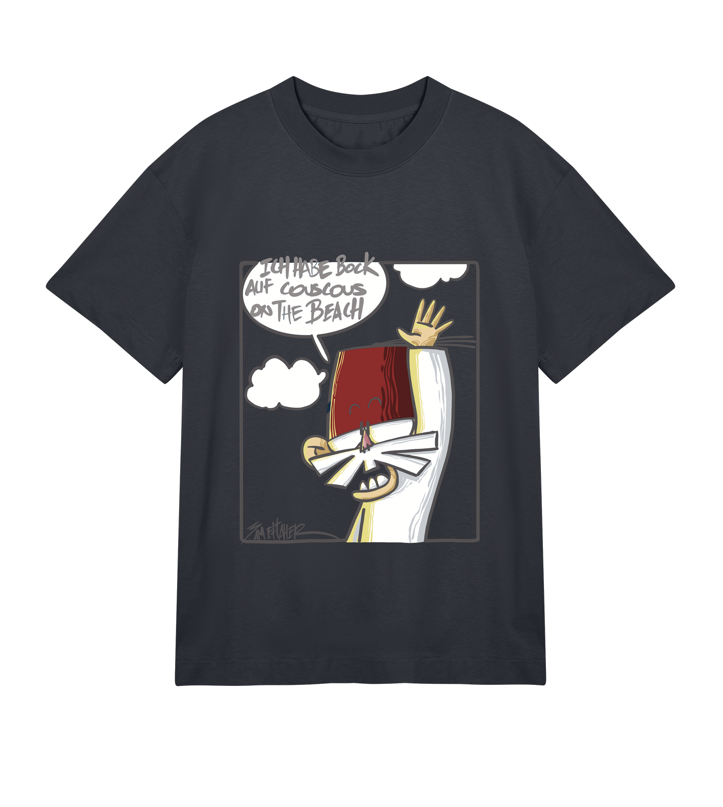 Couscous Am Strand T | Schwarz