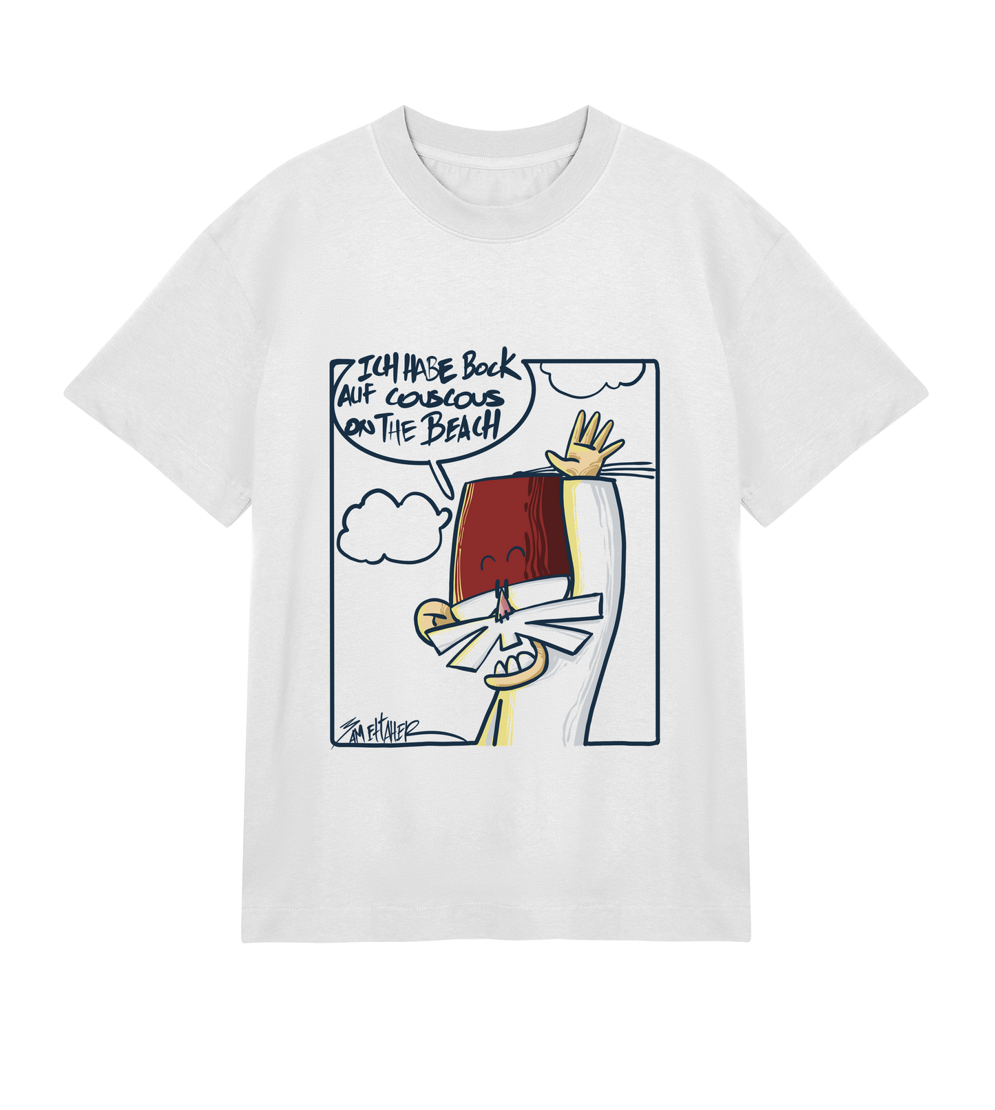 Couscous Am Strand T | Weiss